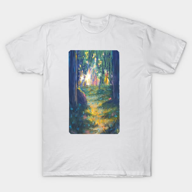 sunlit forest T-Shirt by erinkatearcher